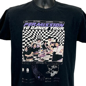 BTS Permission To Dance California Tour T Shirt Mens M Medium Black Bangtan Boys